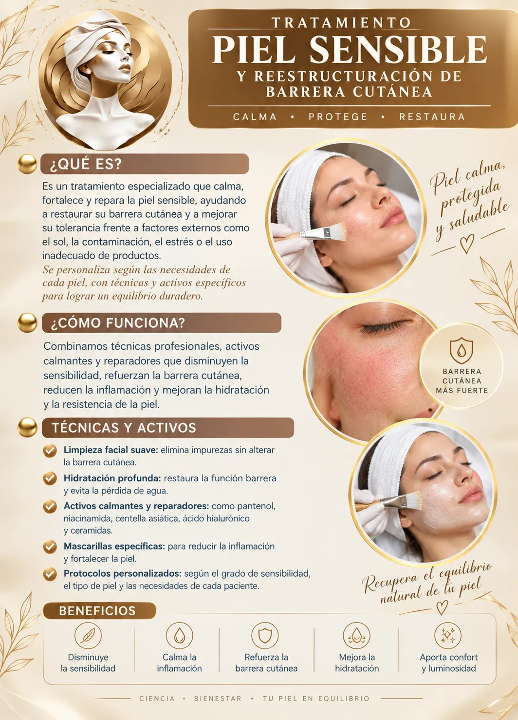 🌿 PACK PIEL SENSIBLE & BARRERA CUTÁNEA (4 sesiones)